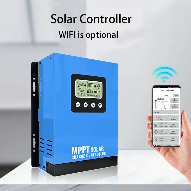 MPPT Solar Controller 50A/60A 12V-48V Photovoltaic RV Home Energy Storage Control System